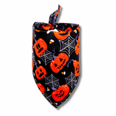 Halloween themed eerie dog bandana let's pawty